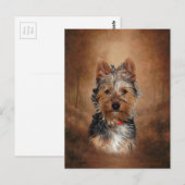 Australian Silky Terrier Postkarte (Vorne/Hinten)
