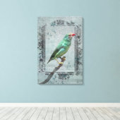 Australian Star Finch on Music Leinwanddruck (Insitu (Holzboden))