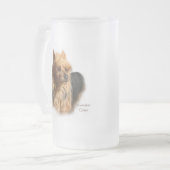 Australian Terrier Art Gifts Mattglas Bierglas (Vorderseite Links)