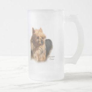 Australian Terrier Art Gifts Mattglas Bierglas
