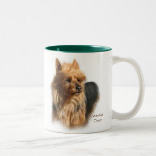 Australian Terrier Art Gifts Zweifarbige Tasse