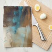 Australian Terrier Beach Surfing Painting Geschirrtuch (Viertel Falte)