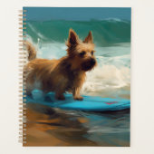 Australian Terrier Beach Surfing Painting Planer (Vorderseite)