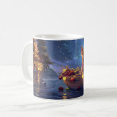 Australian Terrier Christmas Festive Voyage Kaffeetasse (Vorderseite Links)