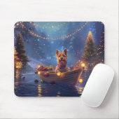 Australian Terrier Christmas Festive Voyage Mousepad (Mit Mouse)