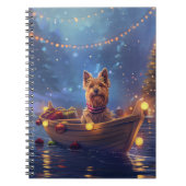 Australian Terrier Christmas Festive Voyage Notizblock (Vorderseite)