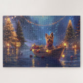 Australian Terrier Christmas Festive Voyage Puzzle (Horizontal)