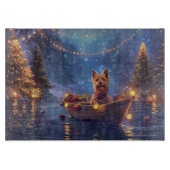 Australian Terrier Christmas Festive Voyage Schneidebrett (Vorderseite)