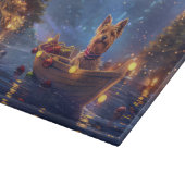 Australian Terrier Christmas Festive Voyage Schneidebrett (Ecke)