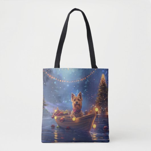 Australian Terrier Christmas Festive Voyage Tasche (Vorderseite)