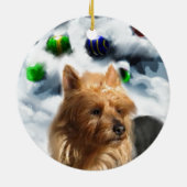 Australian Terrier Christmas Keramikornament (Hinten)