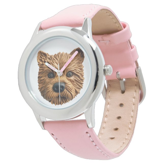 Australian Terrier Dog 3D Inspiriert Armbanduhr (Schrägansicht)