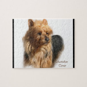 Australian Terrier Dog Art Puzzle