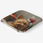 Australian Terrier Dog Christmas Festive Pappteller (Gewinkelt)