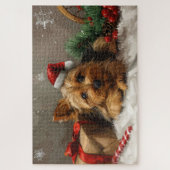 Australian Terrier Dog Christmas Festive Puzzle (Vertikal)