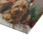 Australian Terrier Dog Christmas Festive Schneidebrett (Ecke)