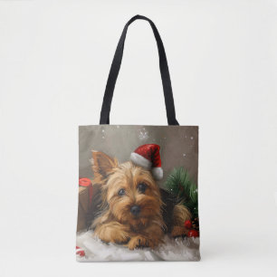 Australian Terrier Dog Christmas Festive Tasche
