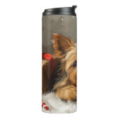 Australian Terrier Dog Christmas Festive Thermosbecher (Nach links gedreht)