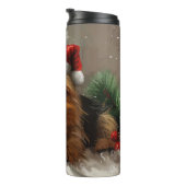 Australian Terrier Dog Christmas Festive Thermosbecher (Nach rechts gedreht)