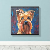 Australian Terrier - Dog Portrait Leinwanddruck (Insitu (Holzboden))
