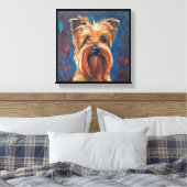 Australian Terrier - Dog Portrait Leinwanddruck (Insitu (Schlafzimmer))