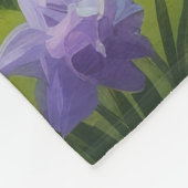 Australian Terrier Dog Spring Flowers Malerei Fleecedecke (Ecke)