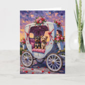 Australian Terrier Dog Valentine's Day  Karte (Vorderseite)