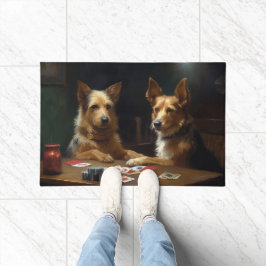 Australian Terrier Dogs Poker Art Fußmatte