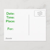 Australian Terrier Einladungspostkarte (Rückseite)