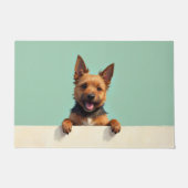 Australian Terrier Fußmatten Kunst Fußmatte (Vorderseite)