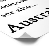 Australian Terrier Gifts Poster (Ecke)