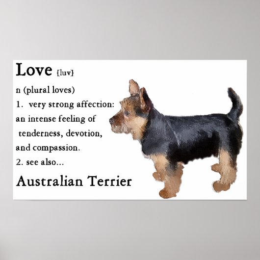 Australian Terrier Gifts Poster (Vorne)