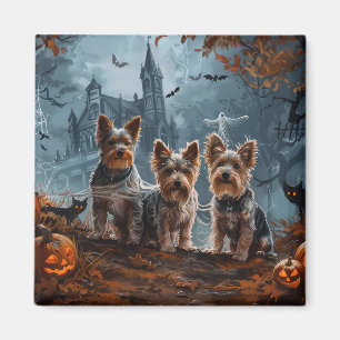 Australian Terrier Halloween Night Doggy Delight Magnet