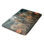 Australian Terrier Halloween Spooky Badematte (Schrägansicht)