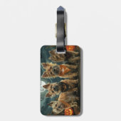 Australian Terrier Halloween Spooky Gepäckanhänger (Rückseite vertikal)