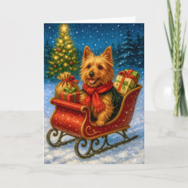 Australian Terrier Holiday Card Feiertagskarte