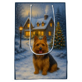 Australian Terrier Holiday  Mittlere Geschenktüte (Rückseite)
