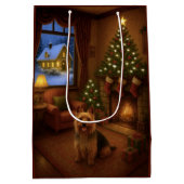 Australian Terrier Holiday  Mittlere Geschenktüte (Rückseite)