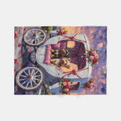 Australian Terrier Hund Valentinstag  Fleecedecke (Vorderseite (Horizontal))