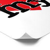 Australian Terrier I (heart) my Poster (Ecke)