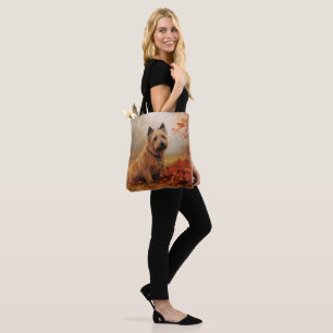 Australian Terrier im Herbstlaub Fall Inspiriert Tasche
