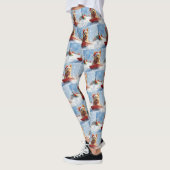 Australian Terrier in Sledge Let it Snow Christmas Leggings (Links)