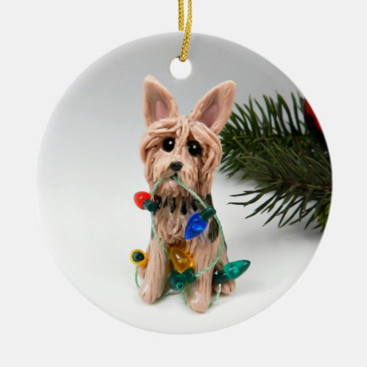Australian Terrier Keramik Ornament (Vorne)