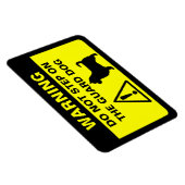 Australian Terrier (Long Schwanz) Guard Dog Warnin Magnet (Rechte Seite)