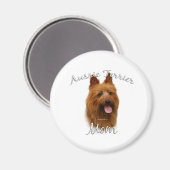 Australian Terrier Mama 2 Magnet (Vorderseite/Rückseite)