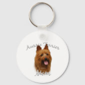 Australian Terrier Mama 2 Schlüsselanhänger (Rückseite)
