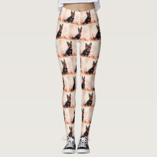 Australian Terrier mit Rosen - Valentinstag Leggings