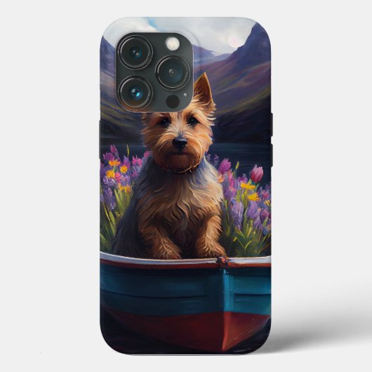 Australian Terrier on Paddle: Ein Landschaftliches Case-Mate iPhone Hülle (Rückseite)