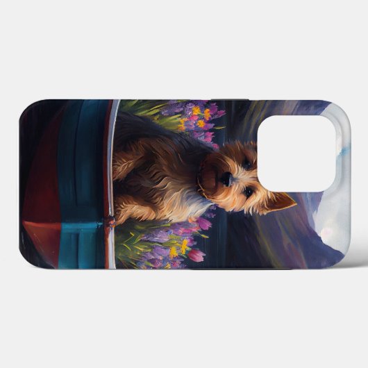 Australian Terrier on Paddle: Ein Landschaftliches Case-Mate iPhone Hülle (Rückseite (Horizontal))