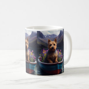 Australian Terrier on Paddle: Ein Landschaftliches Kaffeetasse